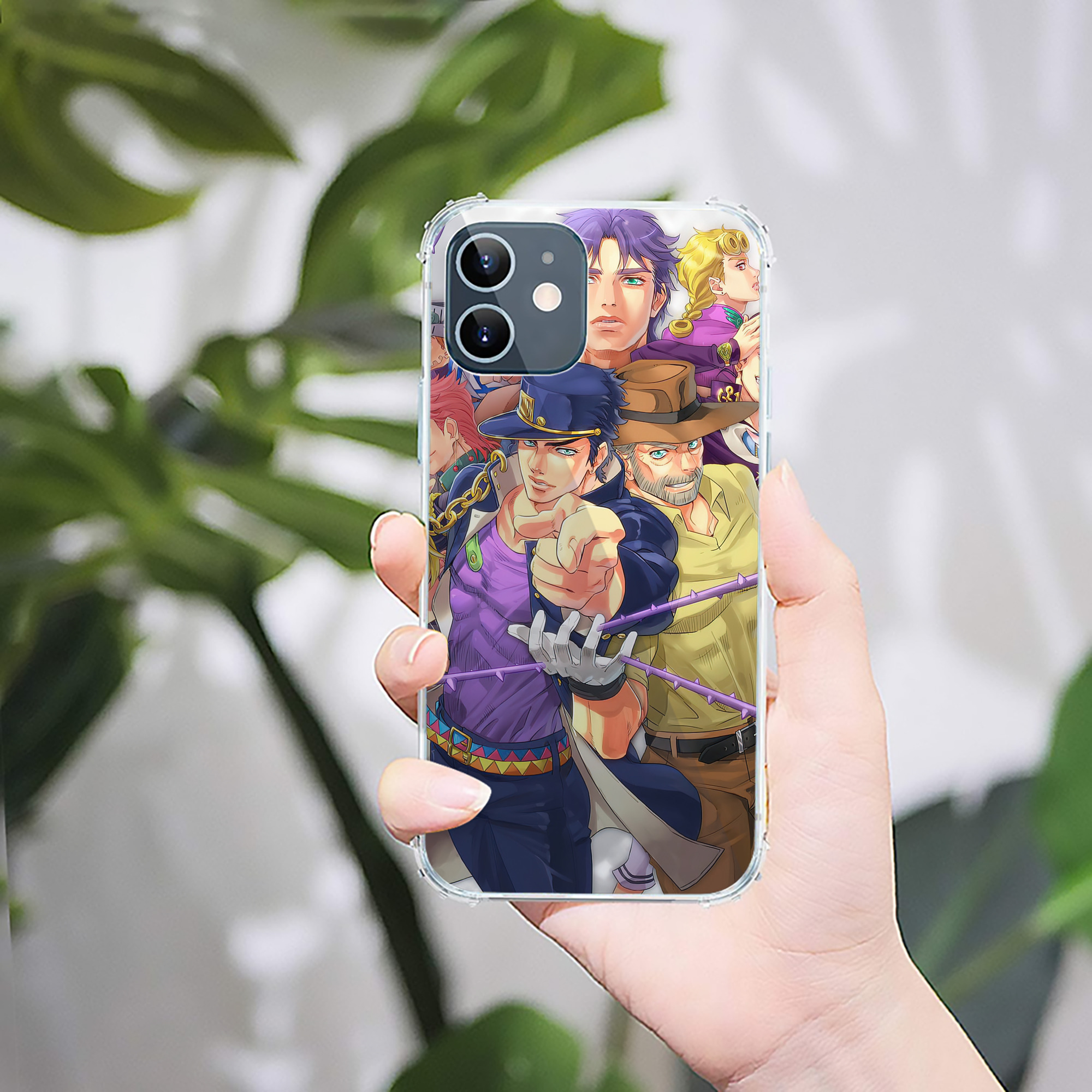 （画像用） ジョジョの奇妙な冒険 JoJo's Bizarre Adventure 【iPhone 12シリーズ対応】透明スマホケース（クリアソフトケース）